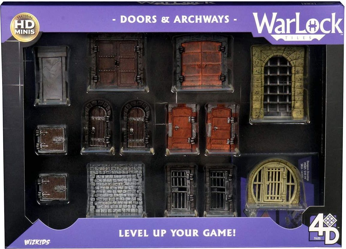 WizKids WarLock Dungeon Tiles: Doors & Archways - obrázek 1