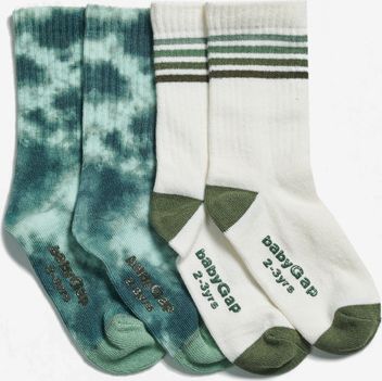 Ponožky 2 páry dětské GAP | Modrá Zelená | Chlapecké | 4-5 let - obrázek 1