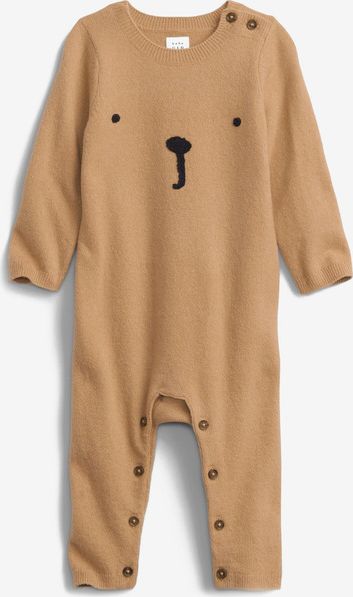 Bear Overal dětský GAP | Hnědá | Dívčí | 0-3 měsíce - obrázek 1