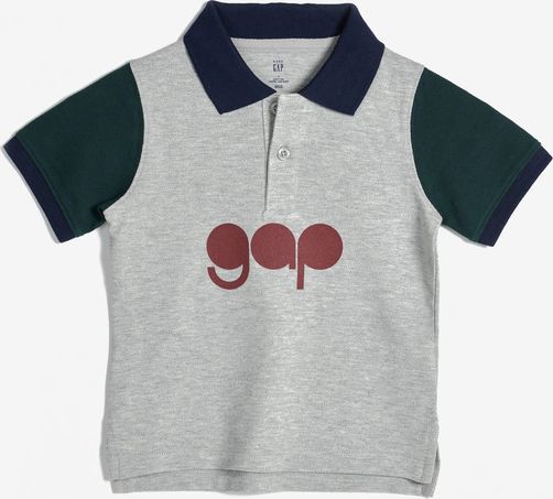 Logo Polo triko dětské GAP | Šedá | Chlapecké | 3 roky - obrázek 1