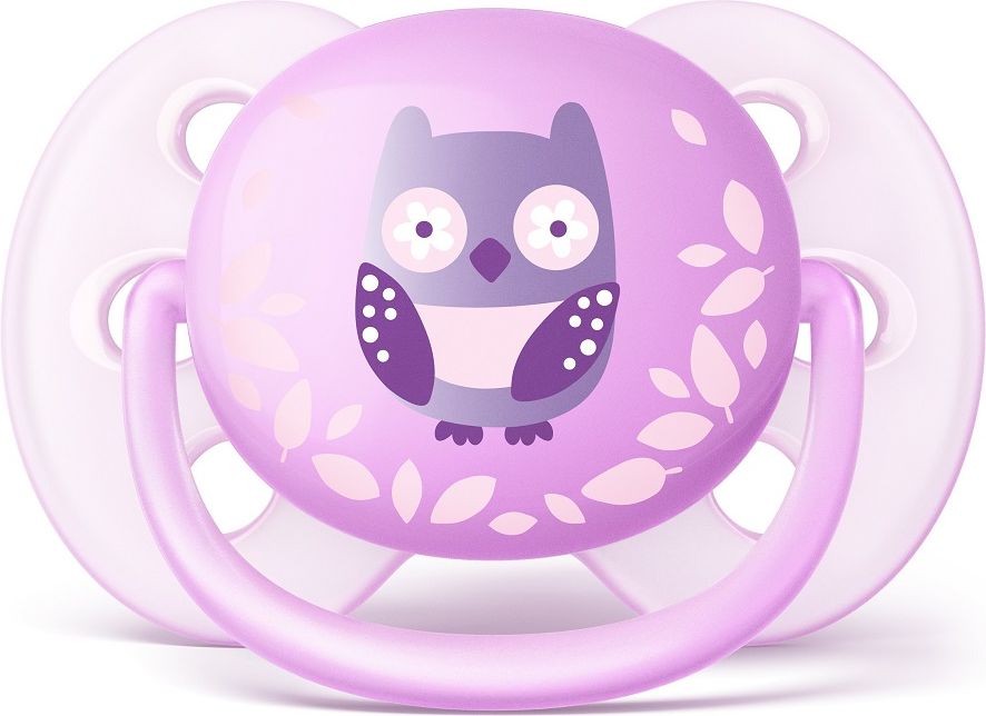Philips AVENT Šidítko Ultrasoft Obrázek 0-6m fialové, 1 ks - obrázek 1
