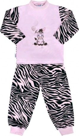 Dětské bavlněné pyžamo New Baby Zebra s balónkem růžové, Růžová, 110 (4-5r) - obrázek 1