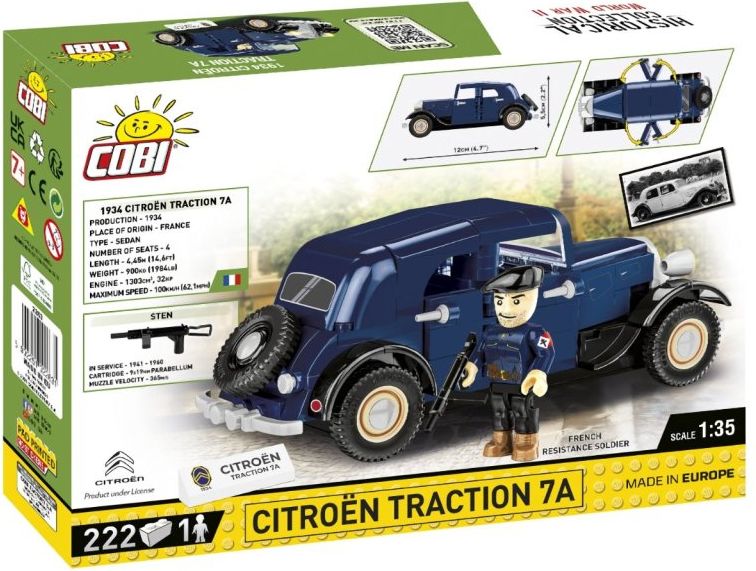 COBI 2263 Francouzský osobní automobil Citroën Traction 7A - obrázek 6