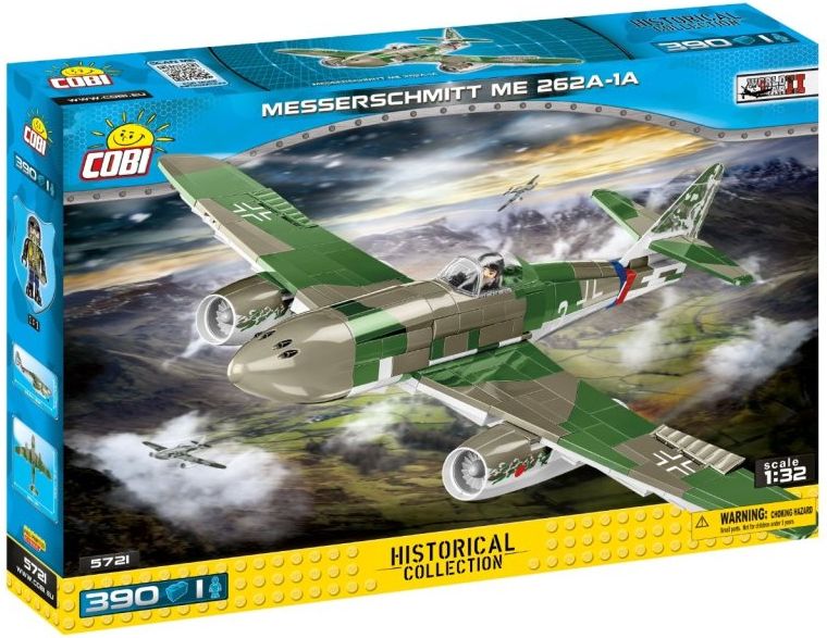 COBI 5721 WW II - Německý proudový letoun Messeschmitt ME 262A -1A - obrázek 1