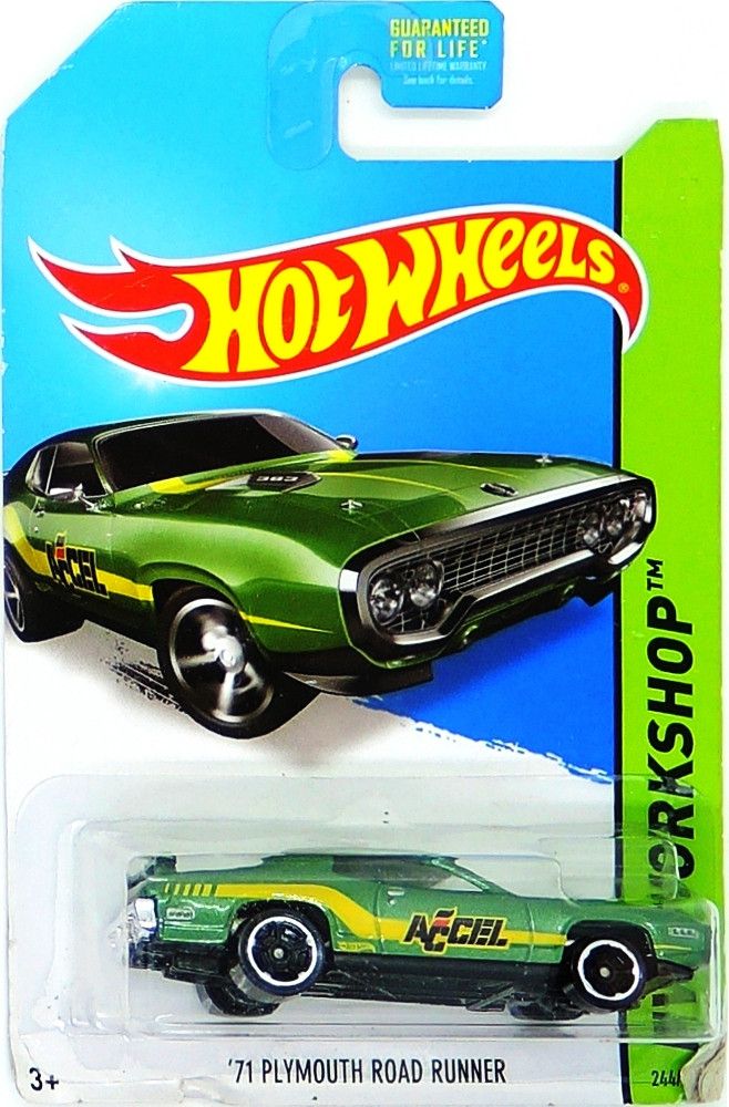 Mattel HOT WHEELS - '71 Plymouth Road Runner (Green) (B1) - obrázek 1