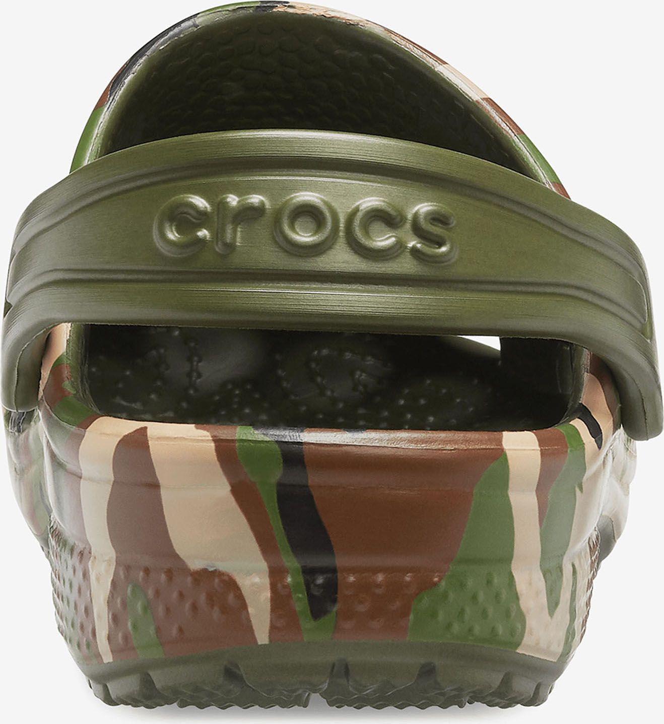 Hnědo-zelené dětské vzorované pantofle Crocs Classic Printed Clog K - 29-30 - obrázek 2