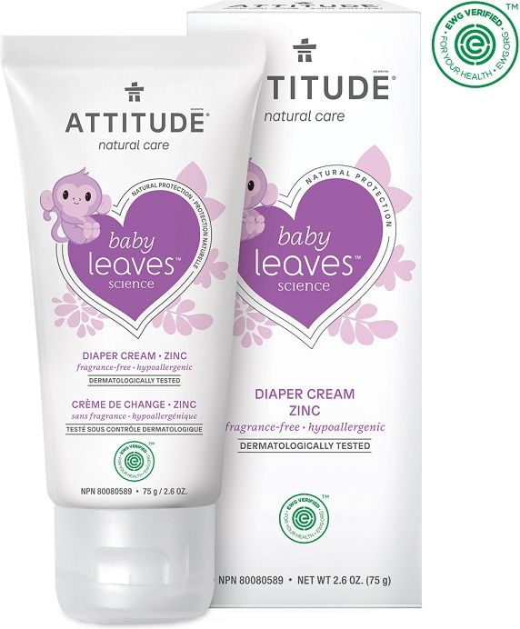 Attitude Zinkový krém na opruzeniny Baby leaves bez vůně 75 ml - obrázek 2