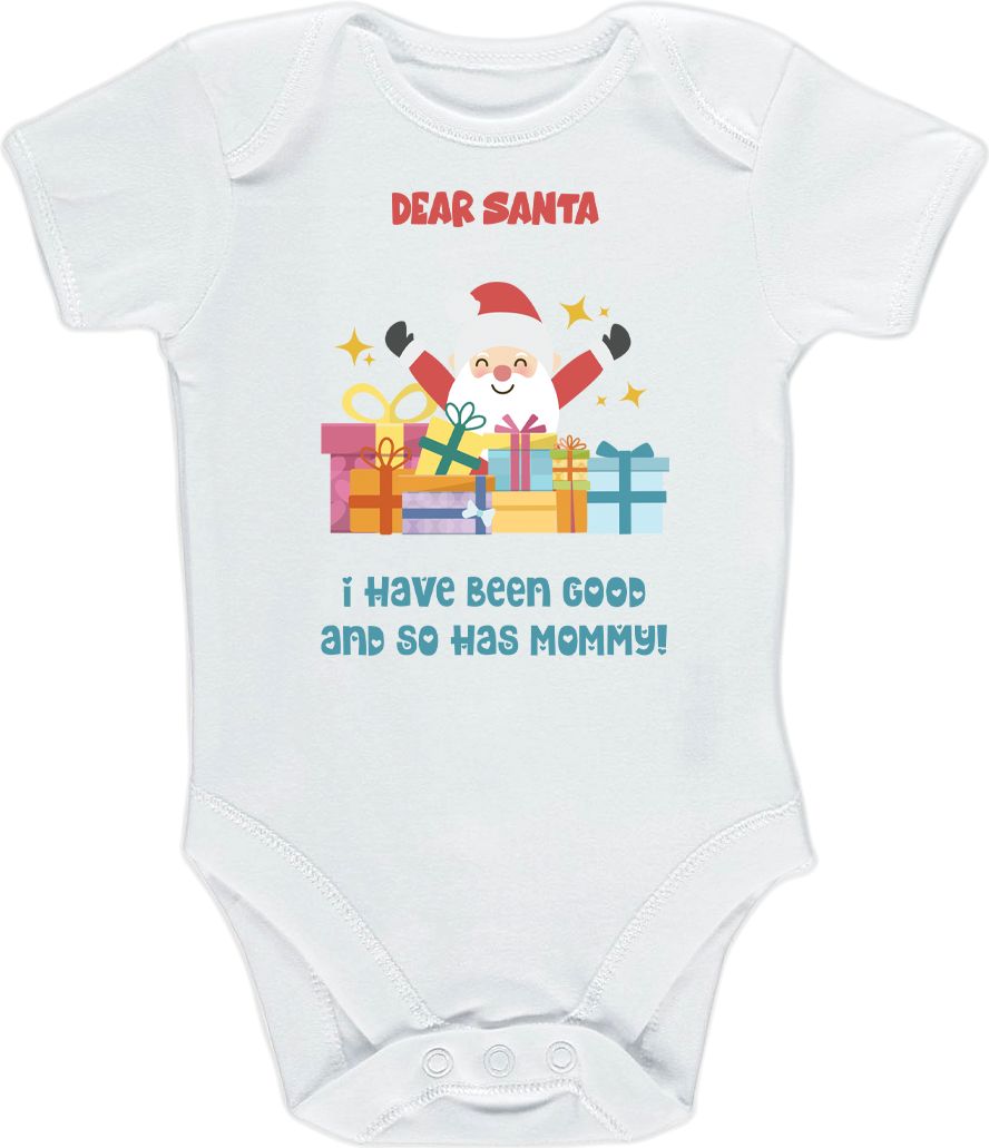 Kojenecké body Ellie Bee, krátký nebo dlouhý rukáv, barva bílá, motiv "Dear Santa..." Velikost: 0 - 3 měsíce (56 - 62cm), Rukáv: dlouhý - obrázek 3