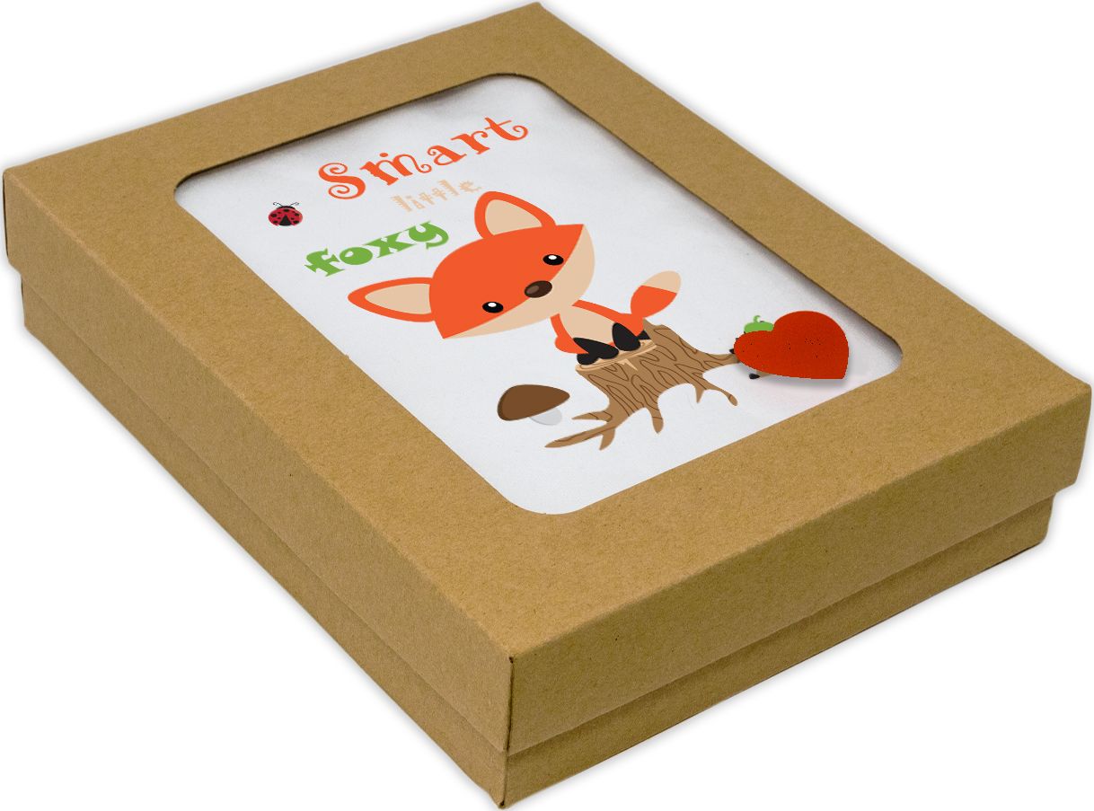 Kojenecké body Ellie Bee, krátký nebo dlouhý rukáv, barva bílá, motiv "Smart little foxy" Velikost: 0 - 3 měsíce (56 - 62cm), Rukáv: dlouhý - obrázek 4