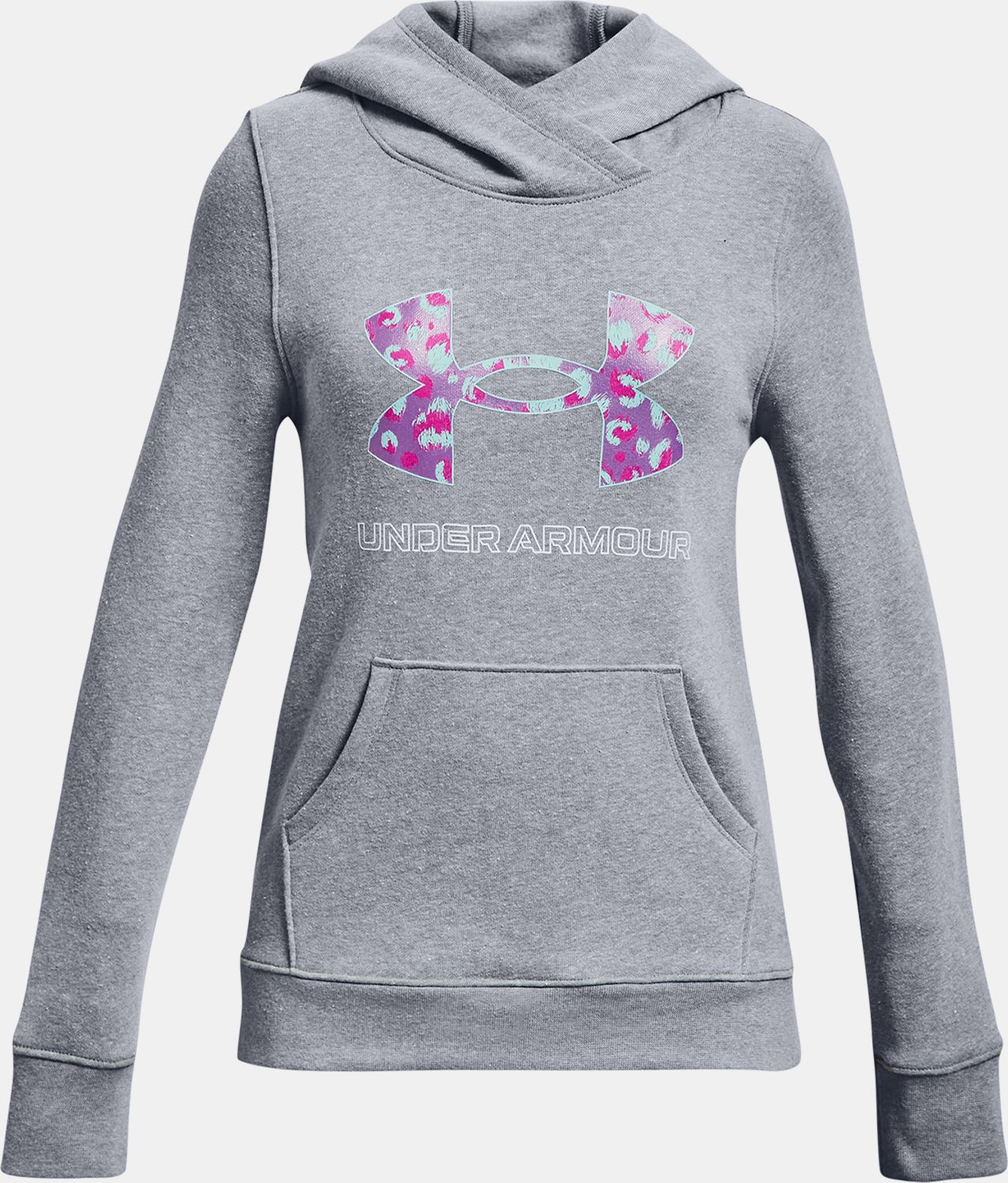 Under Armour Rival Fleece Logo Mikina dětská Šedá - 122 - obrázek 1