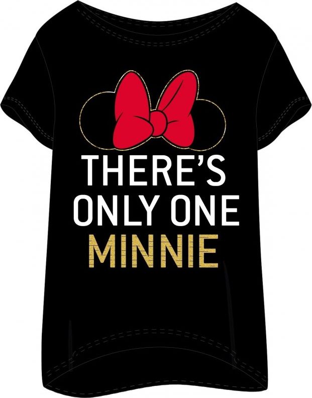 E plus M · Dámské tričko na spaní Minnie Mouse - There's only one Minnie S Černá - obrázek 1