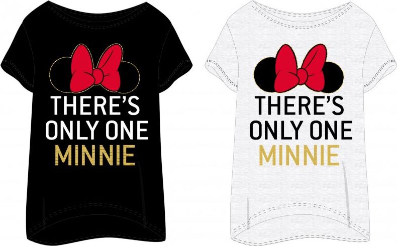 E plus M · Dámské tričko na spaní Minnie Mouse - There's only one Minnie S Černá - obrázek 2