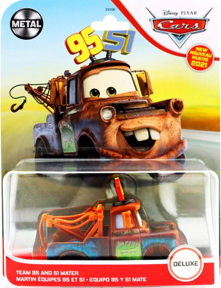 Mattel CARS Deluxe (Auta) - Team 95 and 51 Mater (Burák) - obrázek 1