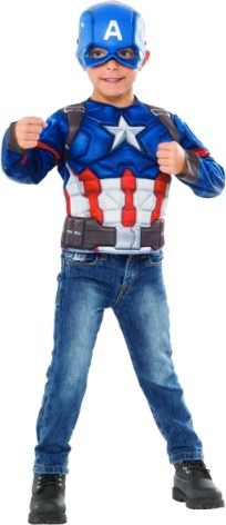 Avengers: Infinity War - Captain America - kostým triko s vycpávkami a maska - obrázek 1
