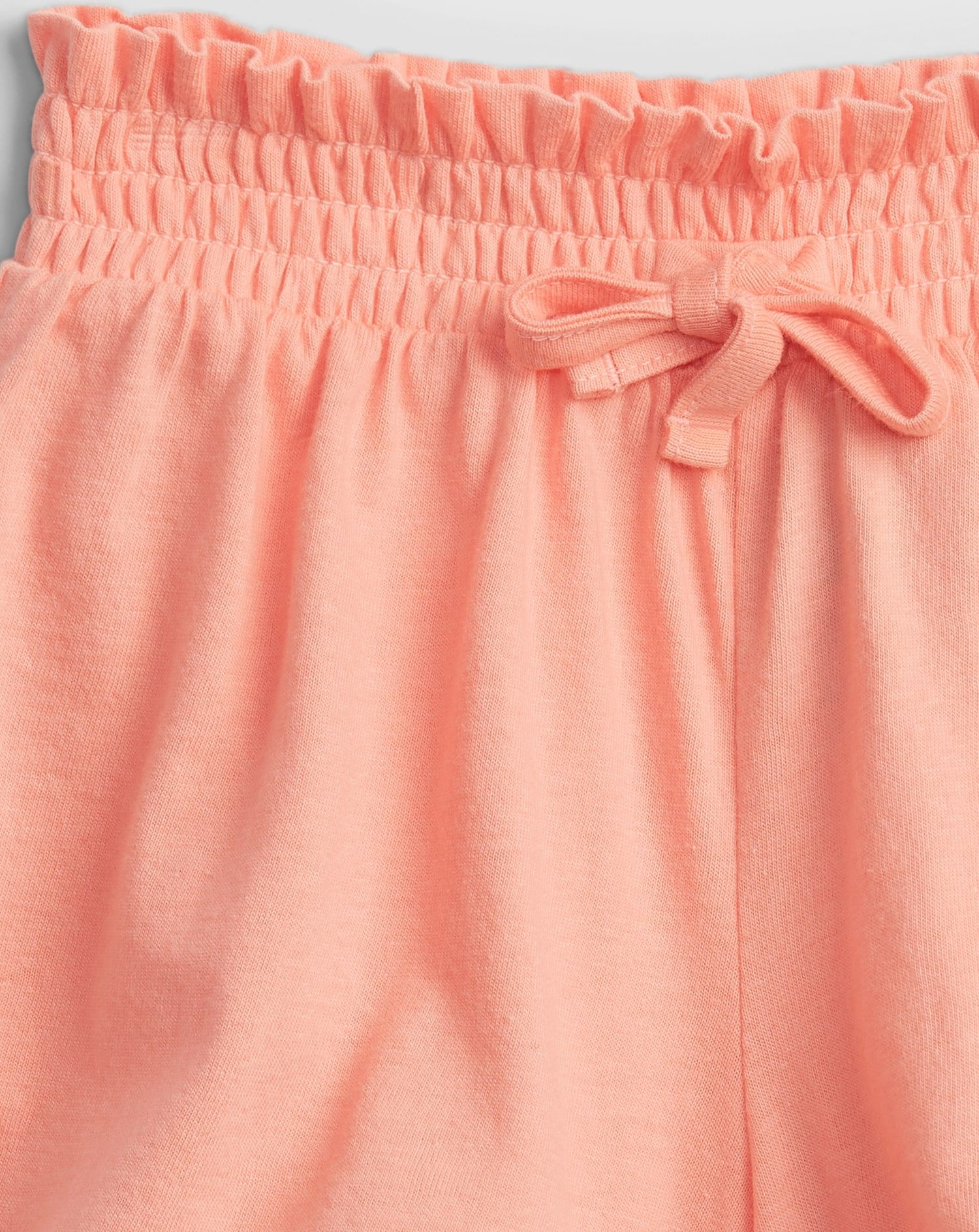 Oranžové holčičí dětské kraťasy summer ptf smocked short - 80-86 - obrázek 3