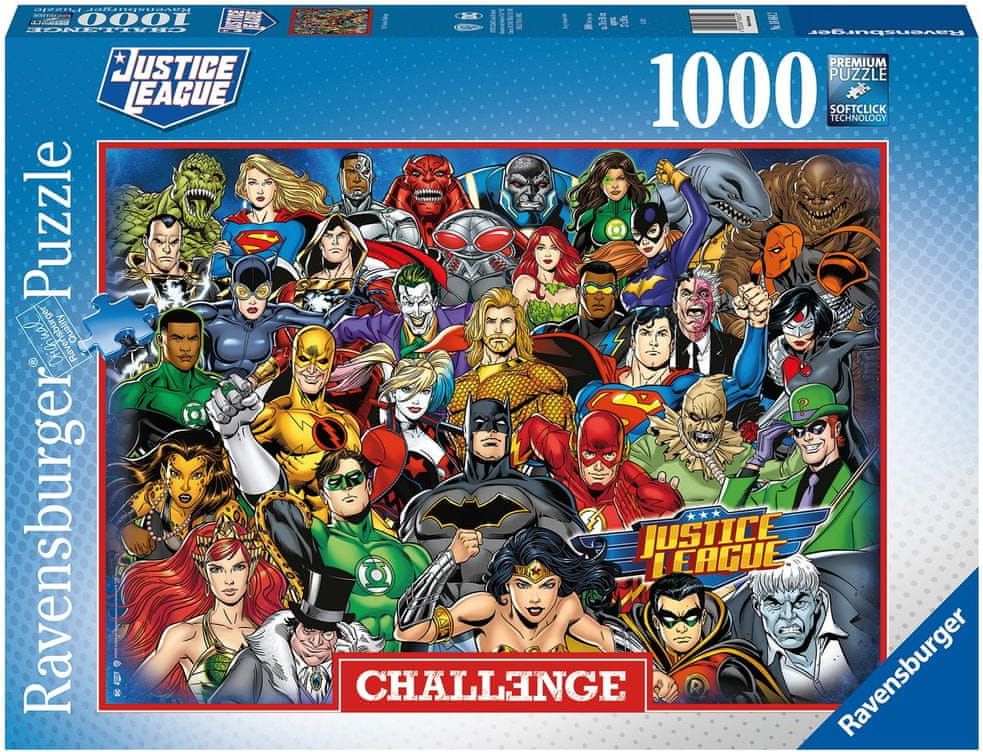 Ravensburger 168842 Challenge Puzzle: DC Comics: Liga spravedlnosti 1000 dílků - obrázek 1