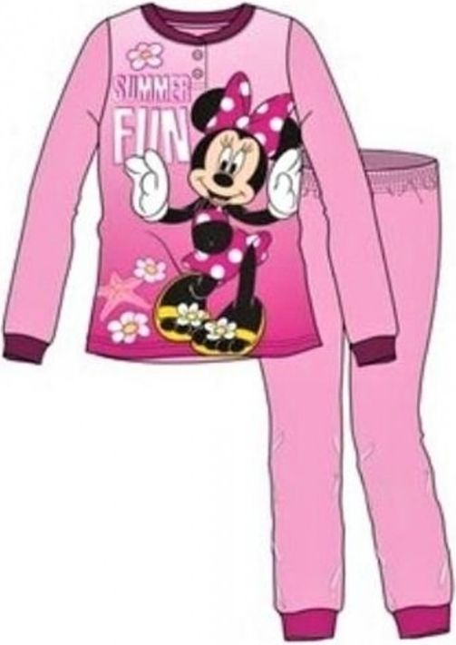 Sun City - Dívčí bavlněné pyžamo myška Minnie Mouse Disney - sv. ružové 3 roky - obrázek 1