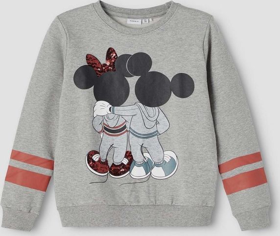 Minnie Mikina dětská name it | Šedá | Dívčí | 122/128 - obrázek 1