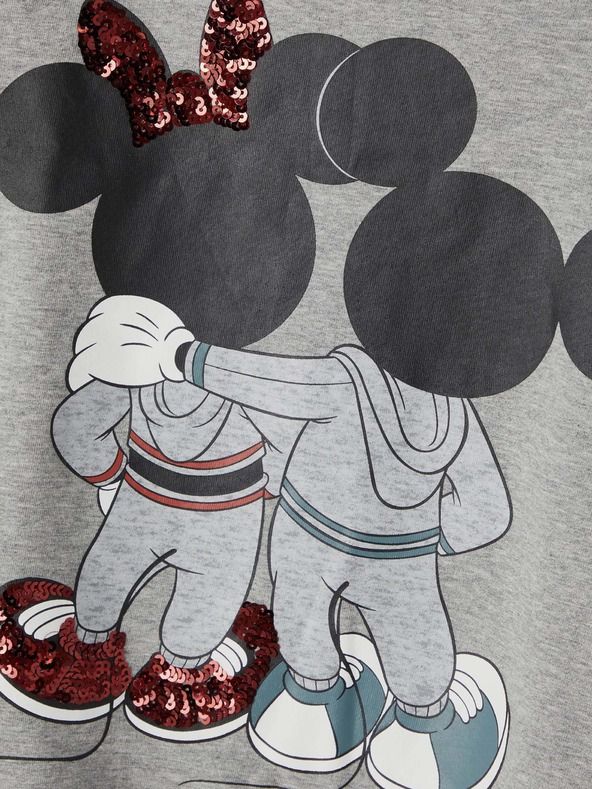 Minnie Mikina dětská name it | Šedá | Dívčí | 122/128 - obrázek 3