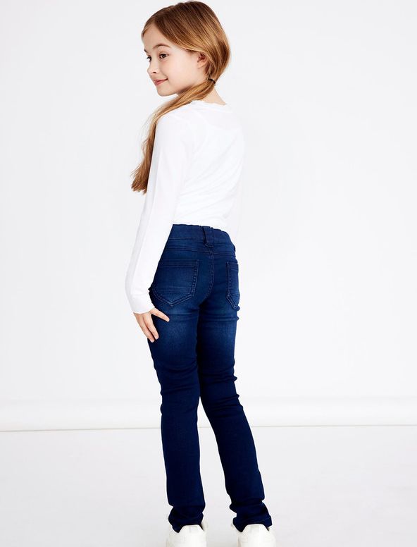 Polly Jeans dětské name it | Modrá | Dívčí | 140 - obrázek 2