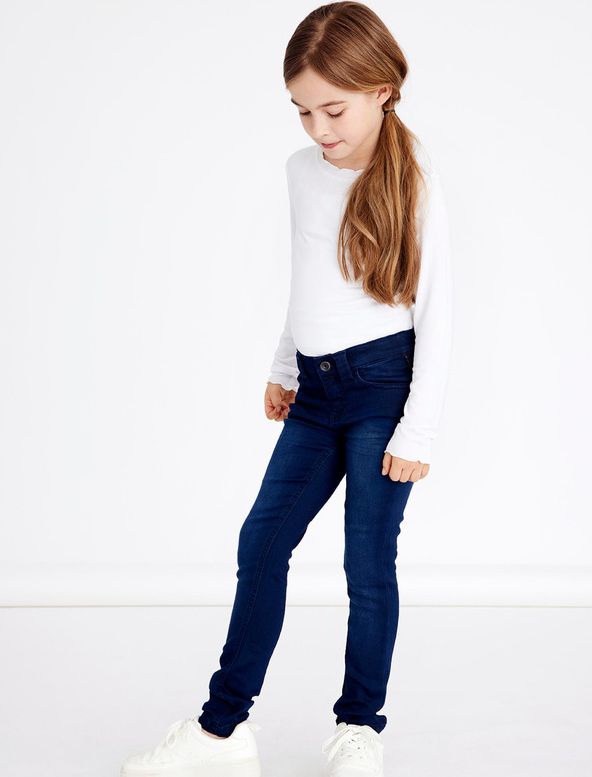 Polly Jeans dětské name it | Modrá | Dívčí | 134 - obrázek 1