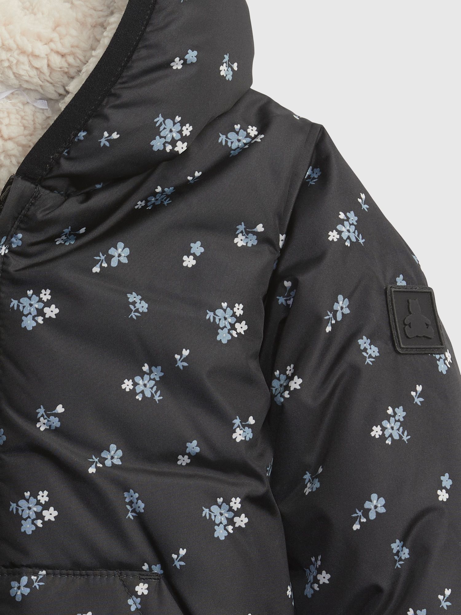 Černá holčičí bunda warmest puffer GAP - 50-68 - obrázek 3