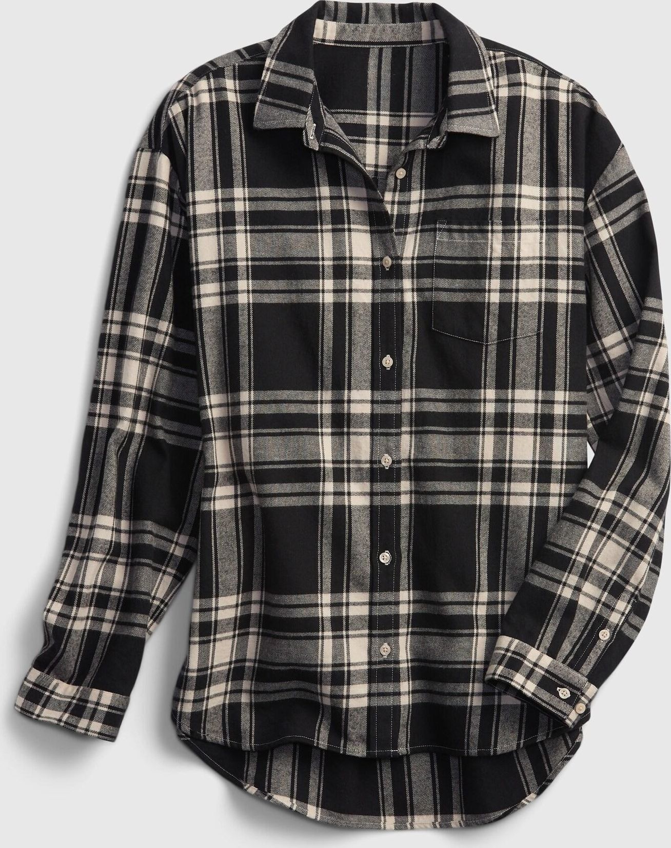 Šedá holčičí košile flannel GAP - 128 - obrázek 1
