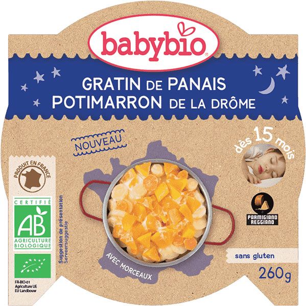 6x BABYBIO Večerní menu gratinovaný pastinák 260 g - obrázek 2