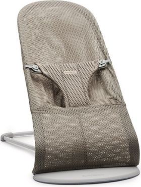 Baby Björn Lehátko BLISS Grey beige Mesh, světlá konstrukce - obrázek 1