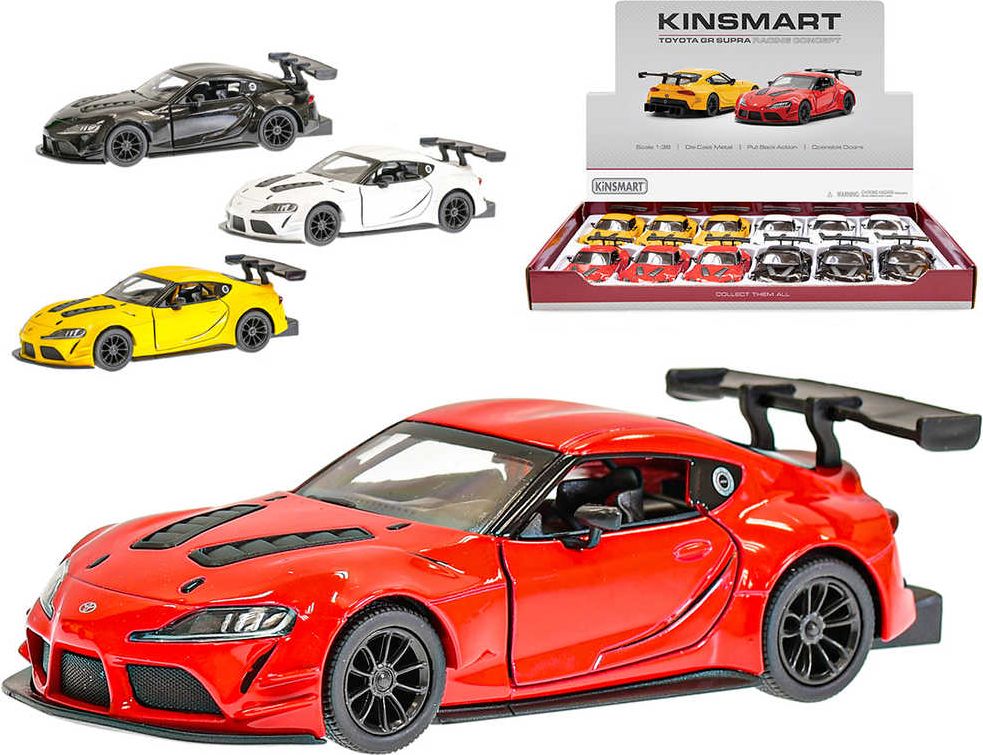 KINSMART Auto model 1:36 Toyota GR Supra 13cm kov PB 4 barvy - obrázek 4