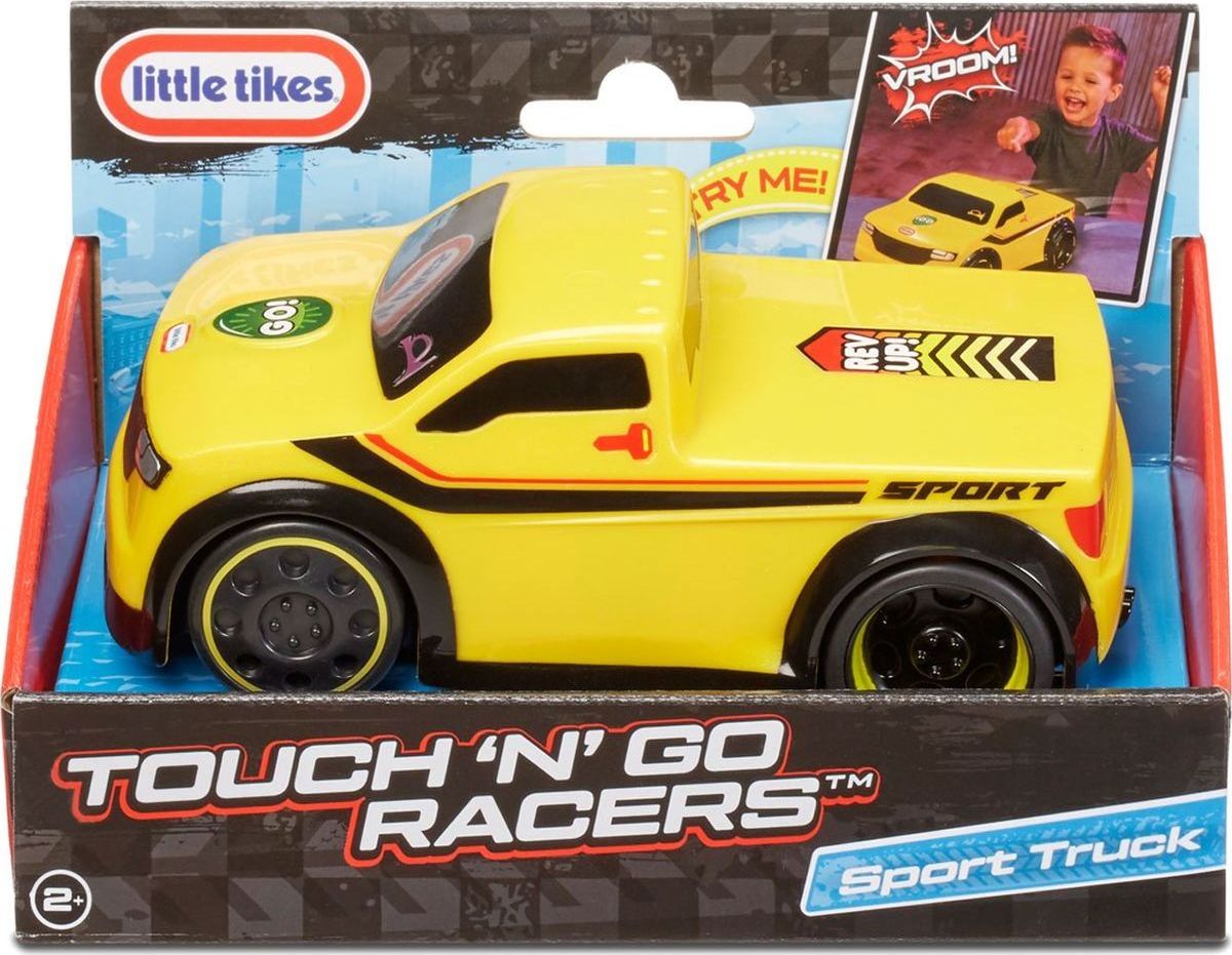 Little Tikes Touch n' Go Racers Interaktivní autíčko žlutý truck - obrázek 5