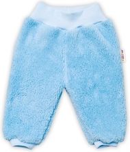 Tepláčky/Kalhoty kojenecké chlupáčkové - CUTE BUNNY modré - vel.56 - obrázek 1