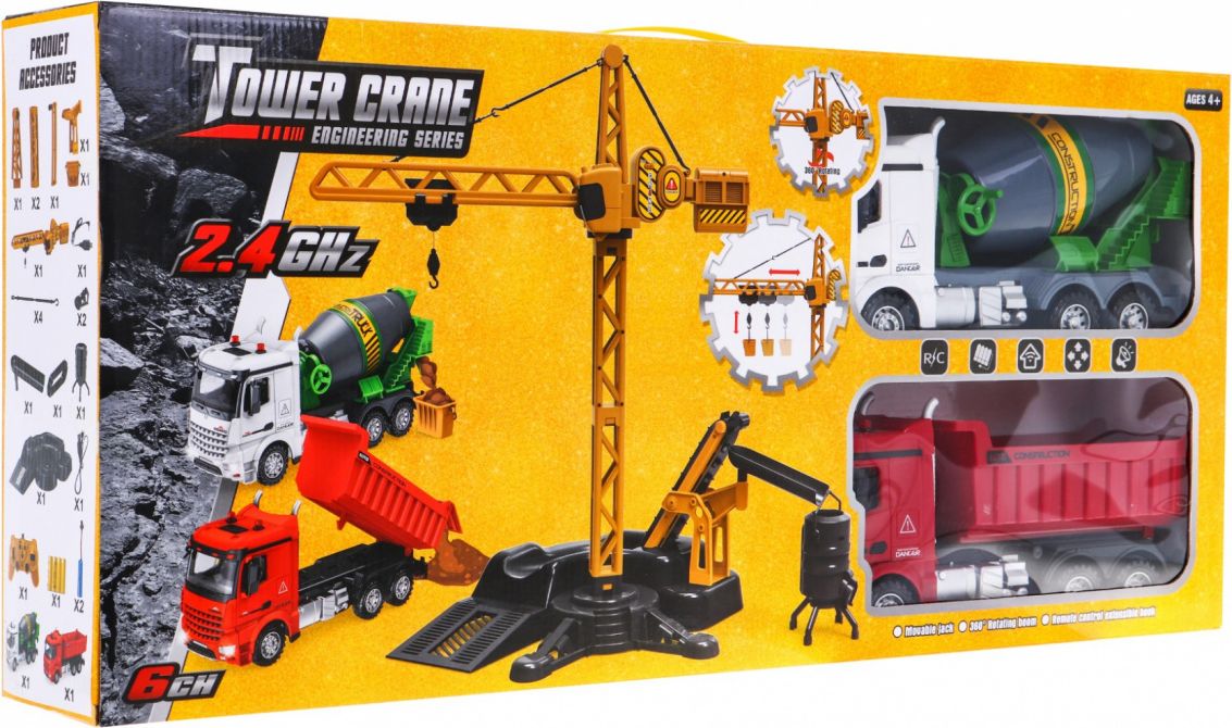 RC jeřáb s nákladními vozidly - obrázek 5