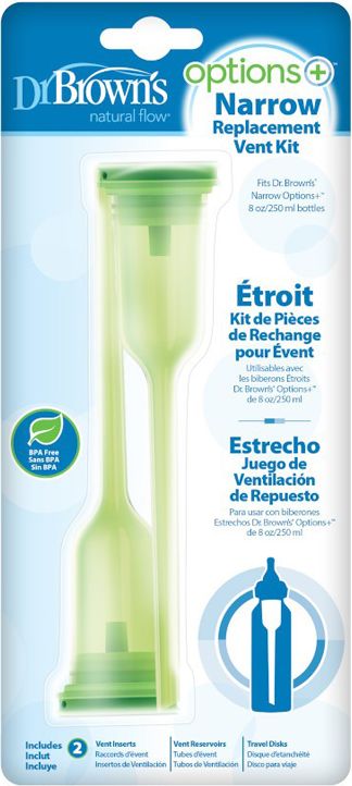 DR.BROWN'S Systém ventilový na lahve Option + úzké 250 ml 2ks - obrázek 2