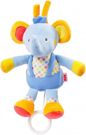 Dětská plyšová hrající hračka Nuk sloník, Modrá - obrázek 1