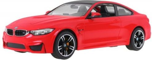 BMW M4 Coupe 1:14, RASTAR, licence, LED, metalický lak, odružená př. kola, červená - obrázek 1