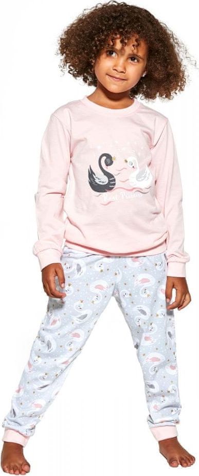 Cornette Dívčí pyžamo 390/143 Swan 2 + Ponožky Gatta Calzino Strech, růžová, 158/164 - obrázek 1