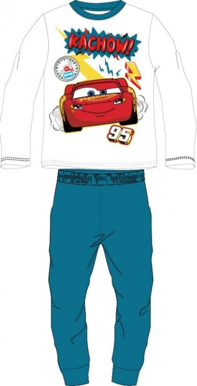 E plus M - Chlapecké / dětské bavlněné pyžamo BLESK MCQUEEN 95 - Auta - Cars / Pixar - modré 116 - obrázek 1