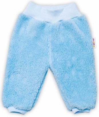 Baby Nellys Kojenecké chlupáčkové tepláčky Cute Bunny - modré, Velikost koj. oblečení 56 (1-2m) - obrázek 1