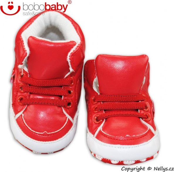 BOBO BABY Capačky/botičky BOBO BABY - červené 80-86 (12-18m) - obrázek 1