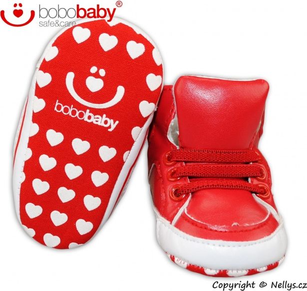 BOBO BABY Capačky/botičky BOBO BABY - červené 80-86 (12-18m) - obrázek 2