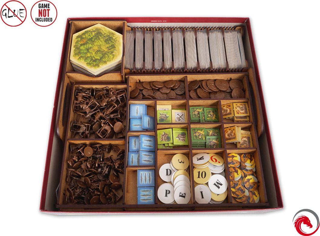 e-Raptor Catan + Traders & Barbarians + 5-6 Players Expansions Insert - obrázek 2