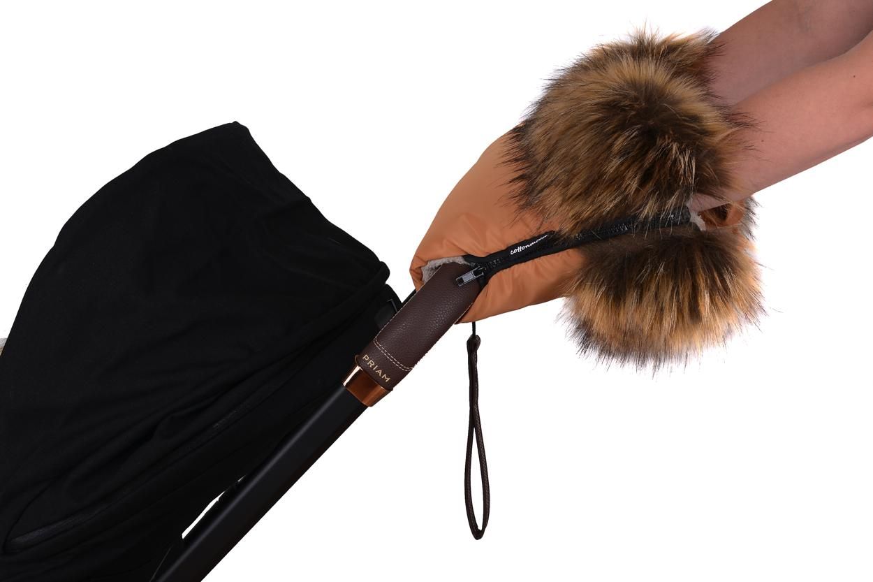 COTTONMOOSE Rukávník na kočárek zlatý - obrázek 3