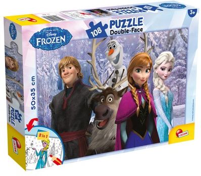 Frozen Puzzle double-face 108 dílků - obrázek 1