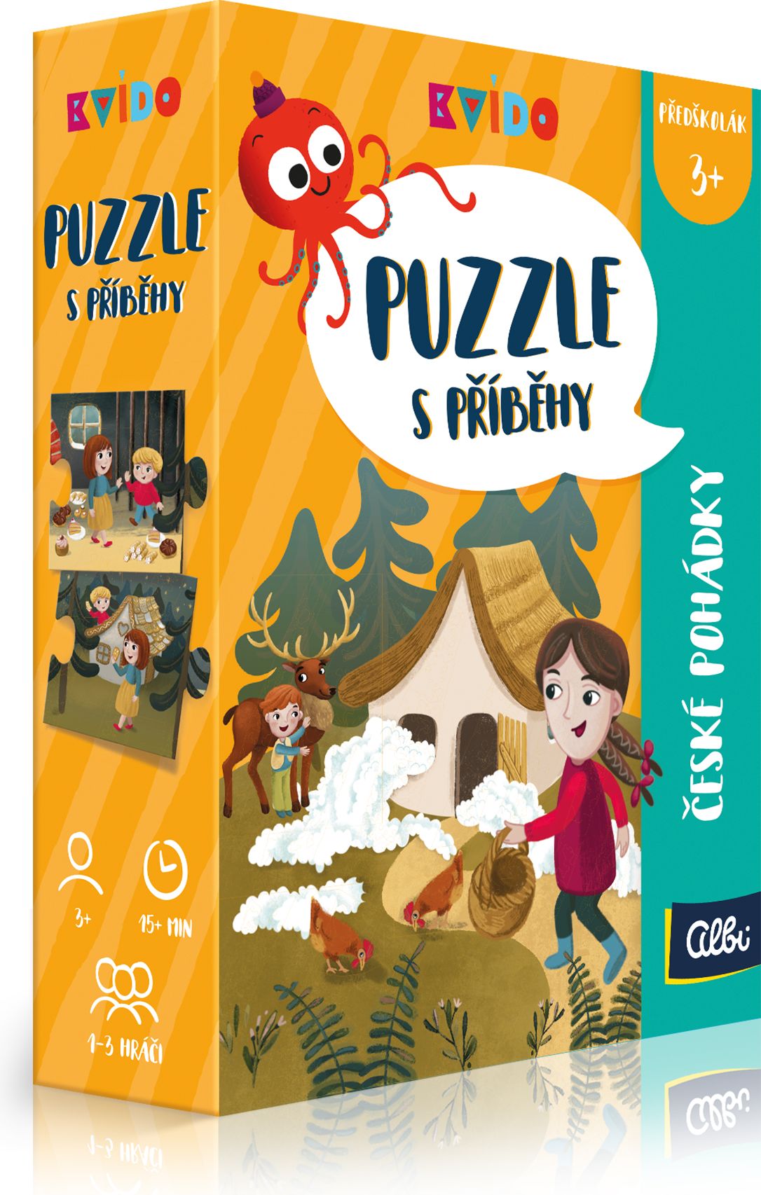 Kvído - Puzzle s příběhy - české pohádky - obrázek 2