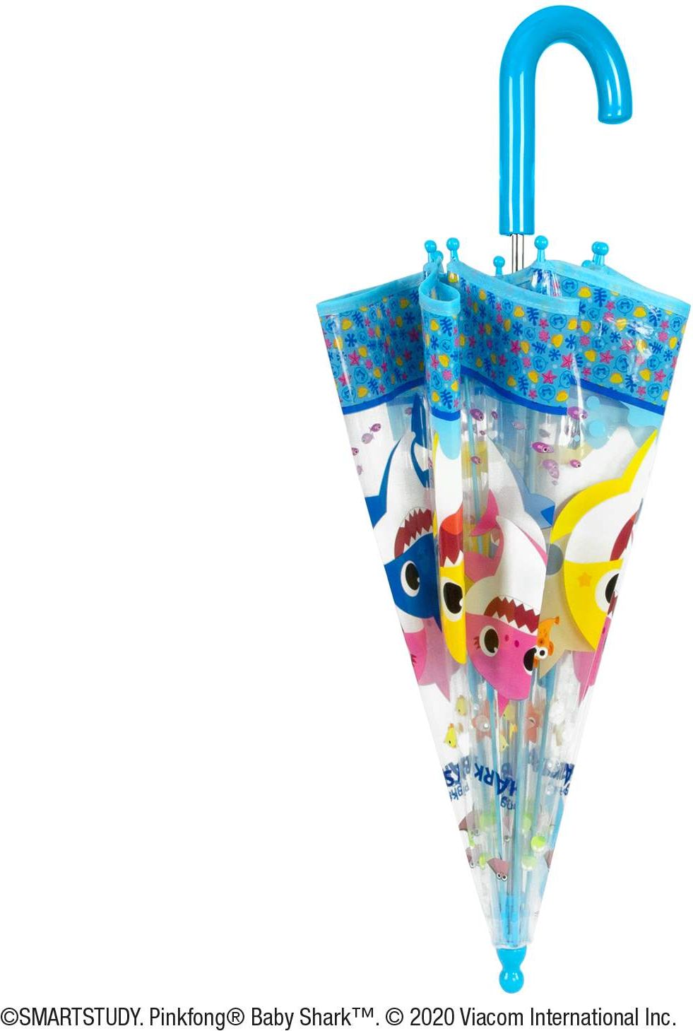 Dětský deštník Perletti Baby Shark - transparentní - obrázek 1