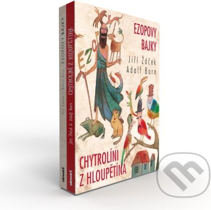 Ezopovy bajky / Chytrolíni z Hloupětína (BOX 2 knihy) - Jiří Žáček, Adolf Born (ilustrátor) - obrázek 1