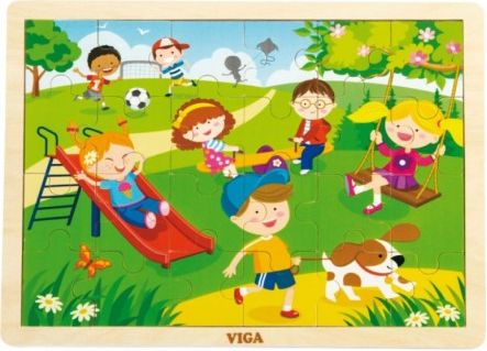 Dřevěné puzzle Roční období - JARO - obrázek 1