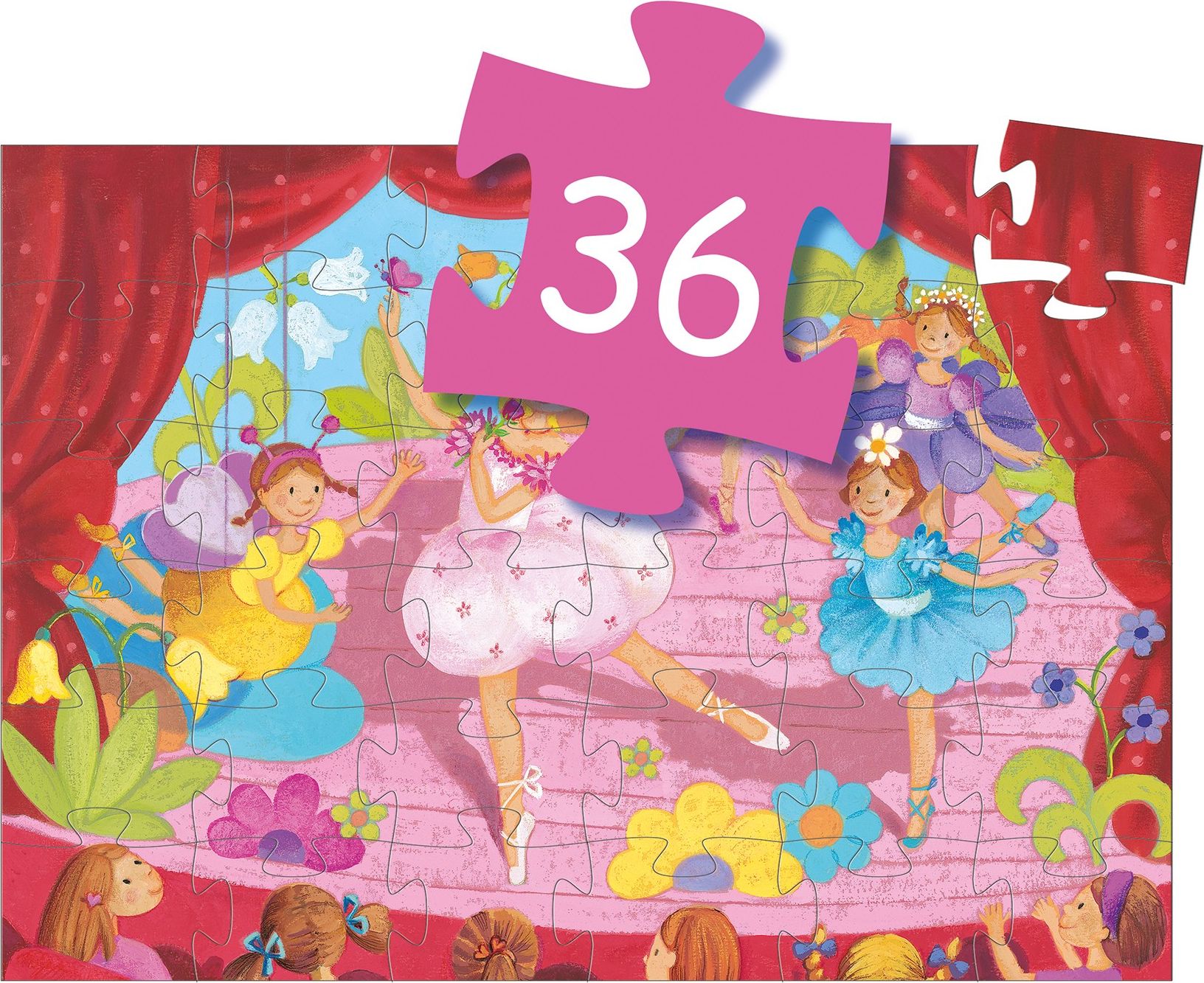 Djeco Květinová balerína 36 dílků - obrázek 3