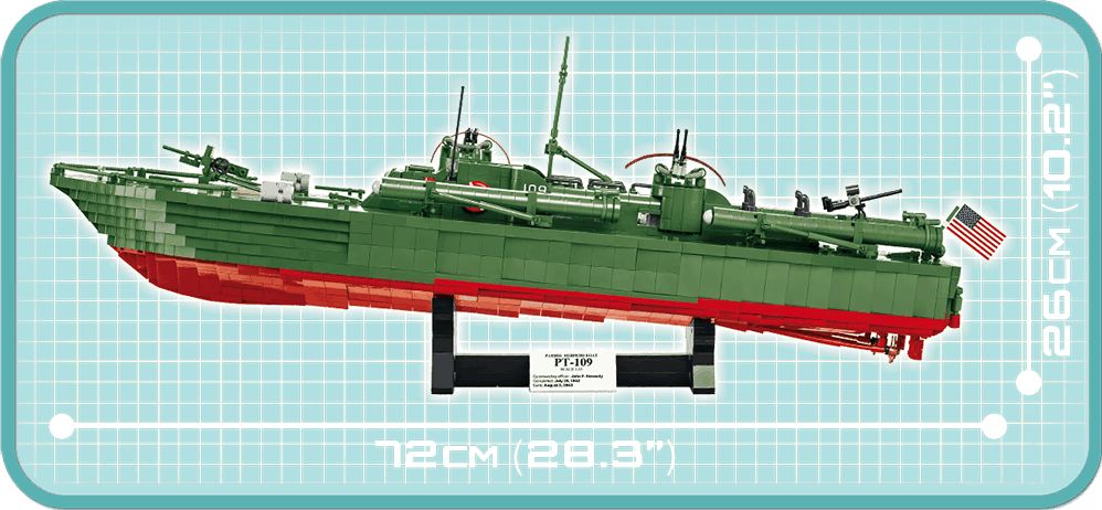 Cobi 4825 HLÍDKOVÝ TORPÉDOVÝ ČLUN PT-109 - obrázek 13